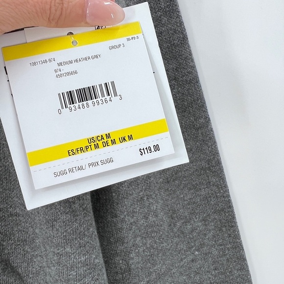 KASPER Faux-Fur-Cuff Open-Front Cardigan Size Medium in Gray and Black NWT - Picture 6 of 9